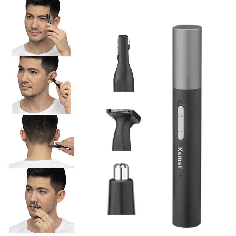 Men'S Grooming Essentials - 케메이 프로 충전식 코털 트리머 펜