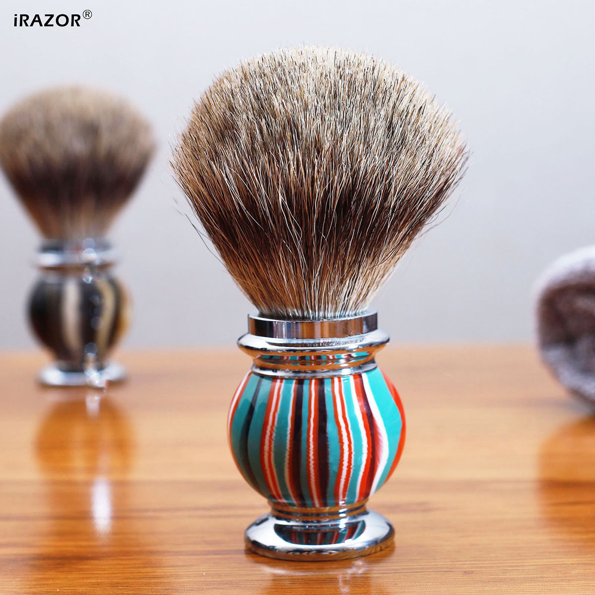 iRAZOR 실버팁 면도 브러쉬 (남성용), 초극세사  - Men'S Grooming Essentials 리뷰 및 가격