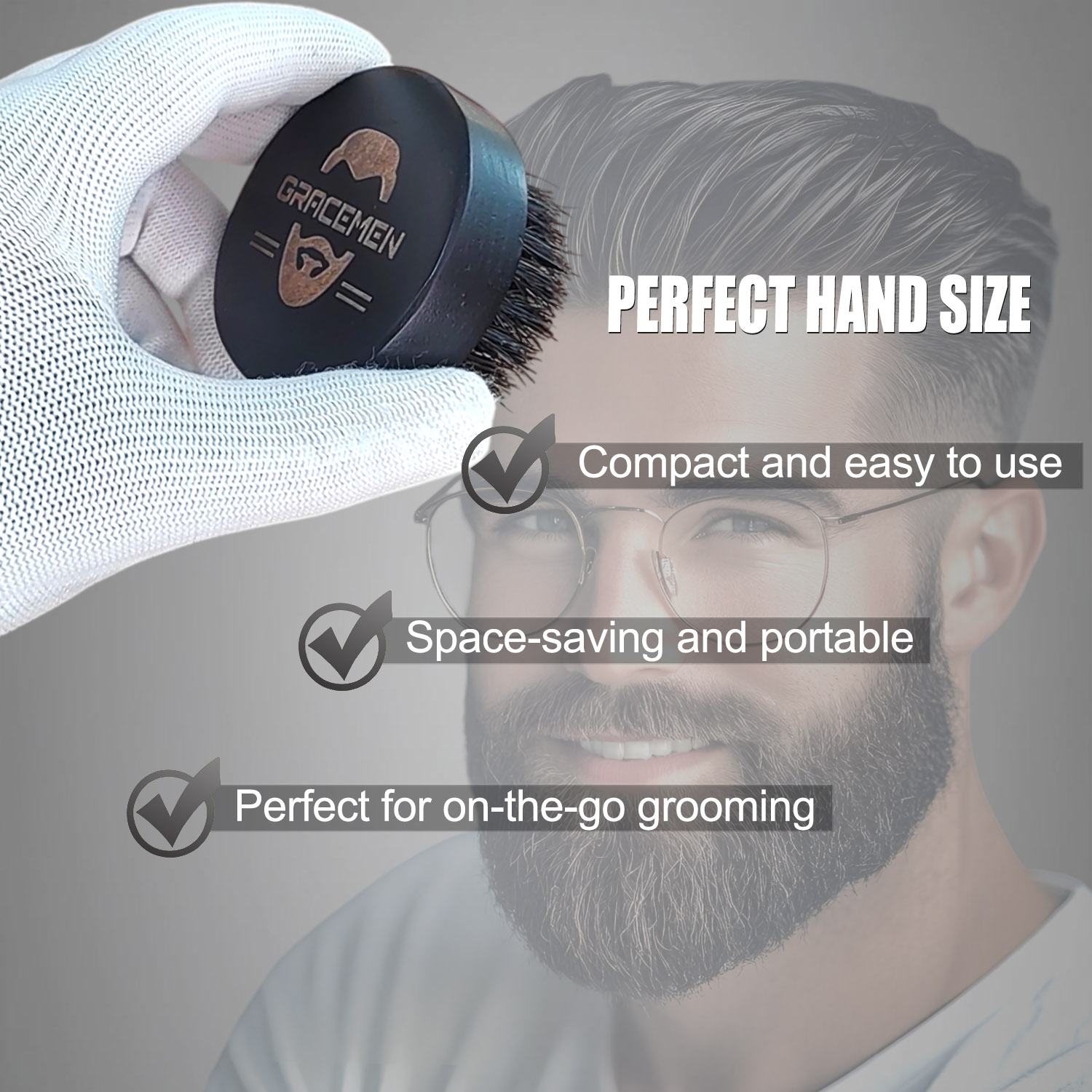 남성용 라운드 수염 브러쉬 – 100% 천연 멧돼지 털 - Men'S Grooming Essentials 리뷰 및 가격