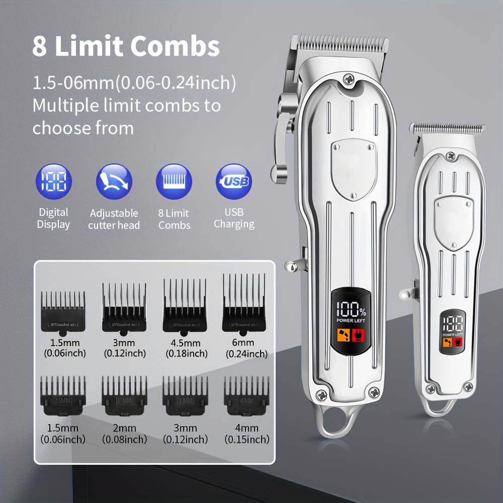LCD 디스플레이가 있는 전문가용 헤어 클리퍼 세트,  - Men'S Grooming Essentials 리뷰 및 가격